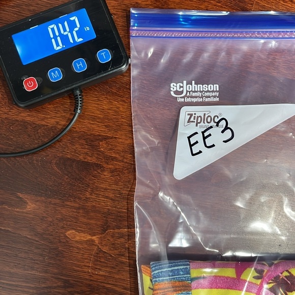 Dressing Clio Womens Maxi Dress L Orange Green Sleeveless Pullover Palm Tree EUC - Picture 12 of 12